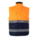 GILET MATELASSÉ BICOLORE HV