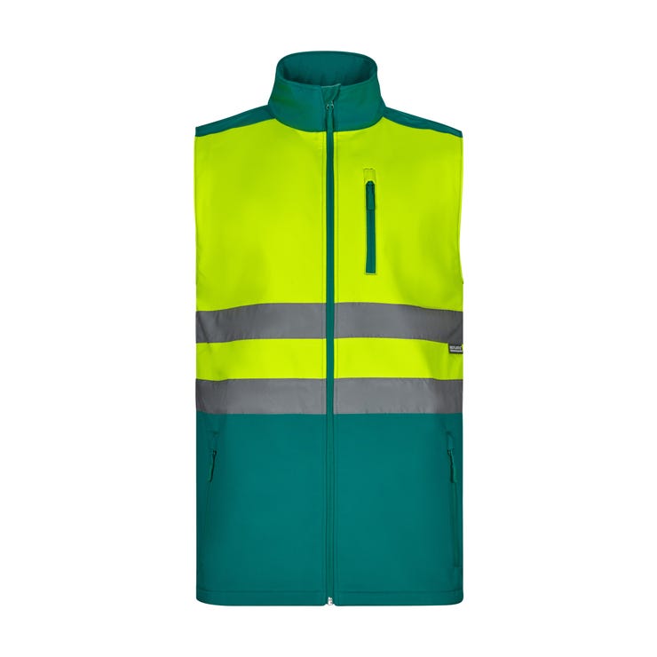 Gilet Softshell bi-colore HV