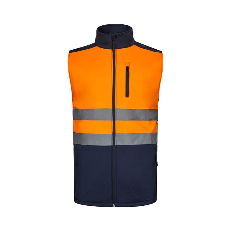 Gilet Softshell bi-colore HV