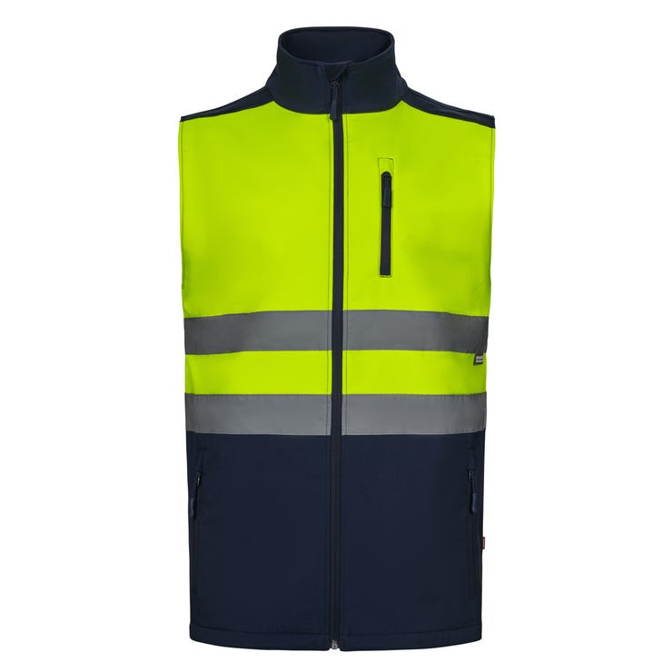 Gilet Softshell bi-colore HV